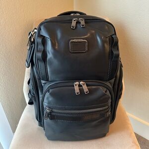 Tumi Alpha Bravo “Search” Backpack - Black Leather